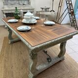 Table with carved legs