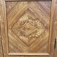 Antique marquetry wooden display cabinet