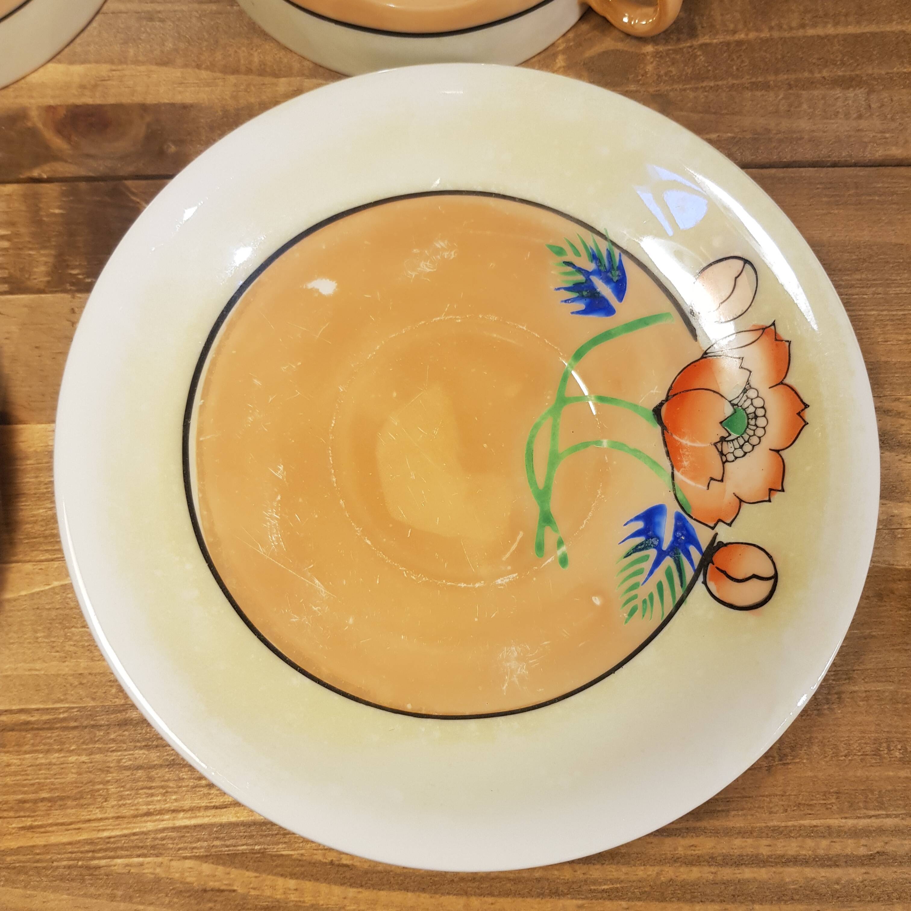 Duo of Japanese tea cups