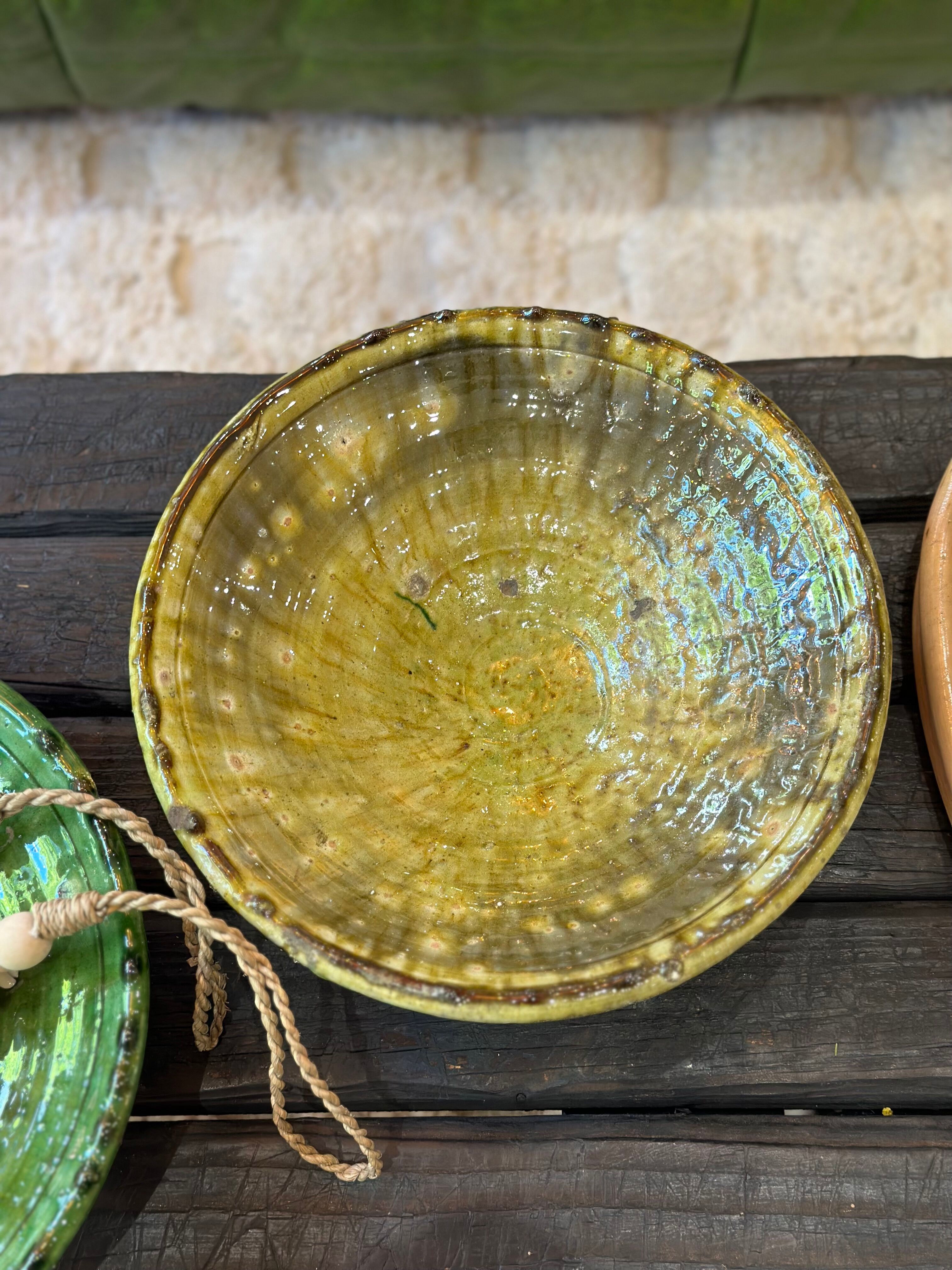 Fruit plate Tamegroute in glazed ceramic
