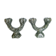 Pair of Val d'or ceramic candle holders