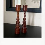 Scandinavian candle holder duo