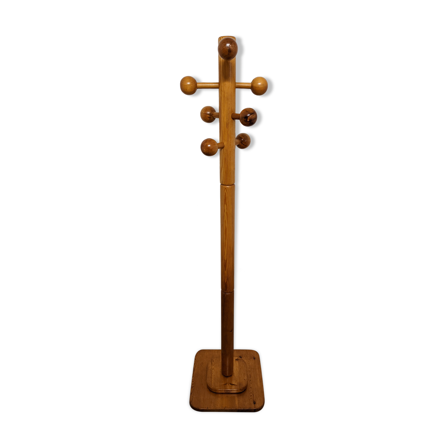 Pine parrot coat rack from the 70s
