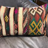 Coussin de tapis kilim turc noué à la main 40x60cm
