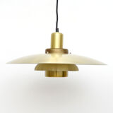 Vintage Lysaker Lamp In Golden Brass, Danish 1970s