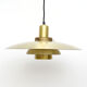 Vintage Lysaker Lamp In Golden Brass, Danish 1970s