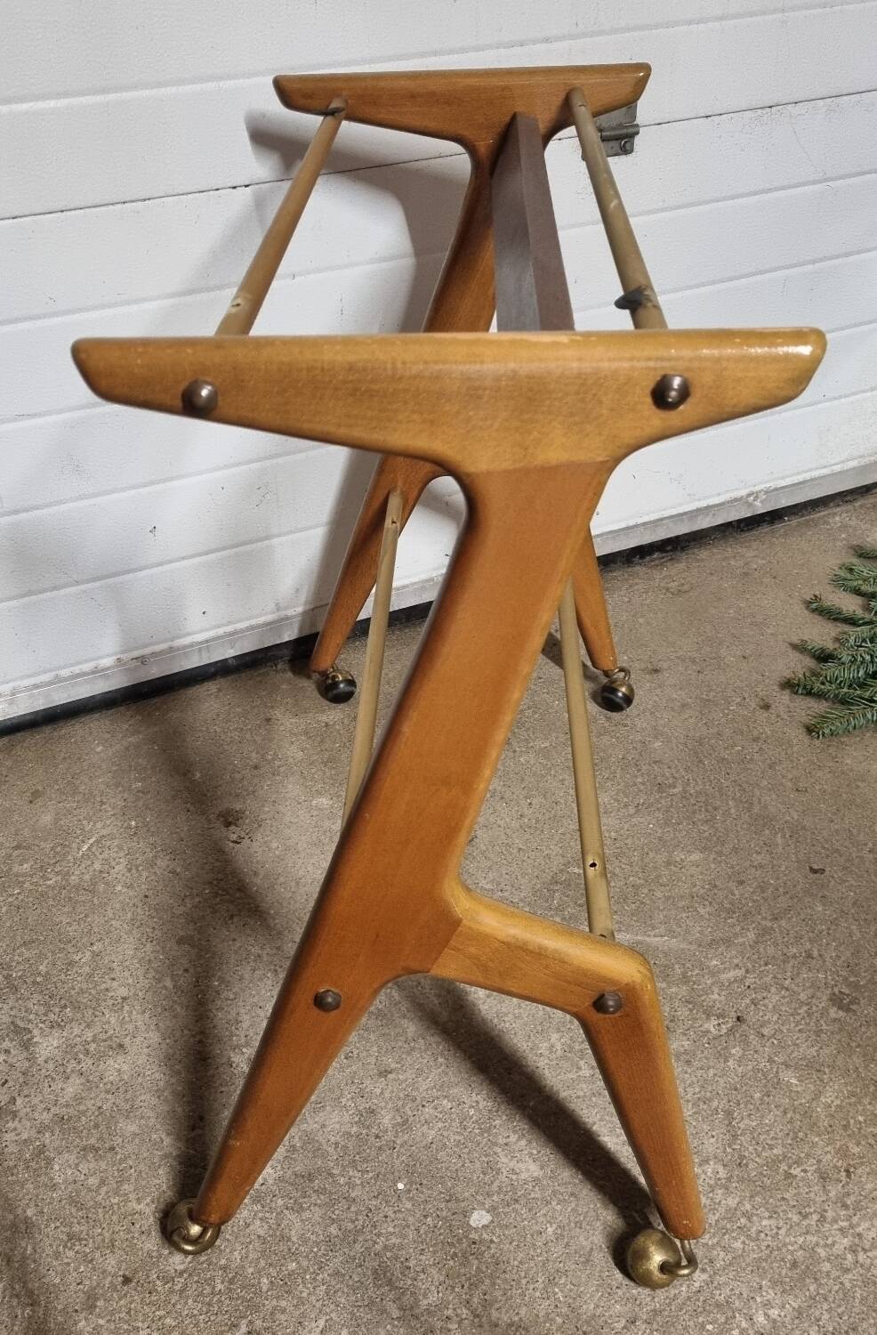 Serving trolley, vintage rolling table