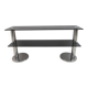 Mid-century Modern Italian Chromed Steel and Smoked Glass Console, 1970s