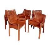 Mario Bellini CAB 413 Chair Chair for Cassina,1977 I Set of Five