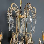 Italian pearl and crystal chandelier