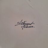 Saint-Clément round dish – floral horns of plenty decoration – 1960s