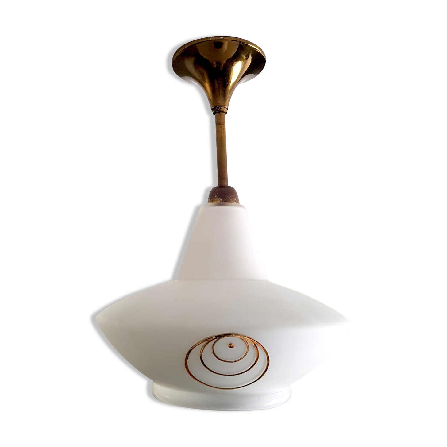 Suspension in opaline on grounds of Golden circles