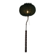 Organic Swedish floor lamp from the mid-century in burnt wood, Wabi Sabi, 1950s