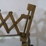 Applique murale/lampe à ciseaux. Holz Teak , Linus Bopp Limbach. Années 1970