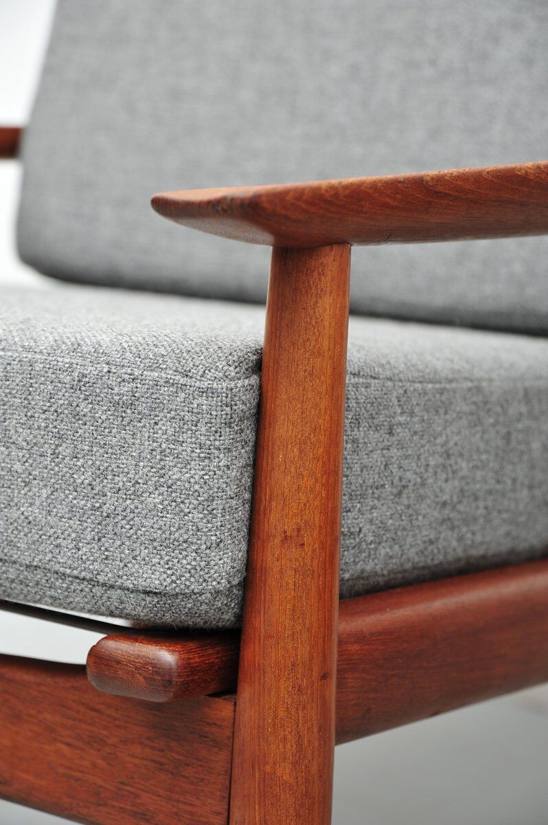 Vintage teak armchairs by Glostrup, 1950s