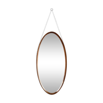 Italian teak mirror, 1960's