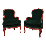 Pair of Louis XV style armchairs