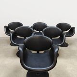 Vintage Dutch design 'Little Tulip' swivel chairs by Pierre Paulin for Artifort