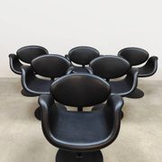 Vintage Dutch design 'Little Tulip' swivel chairs by Pierre Paulin for Artifort