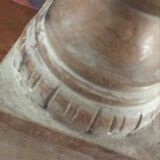 Indian candlestick wood and glass