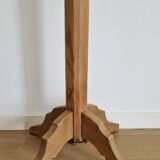 Solid pine wood pedestal table 1940s