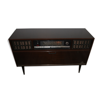 Meuble Hifi Grundig des années 60 tourne-disques et radio