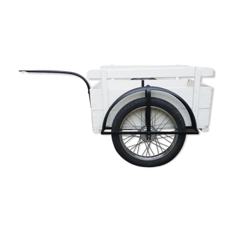 Wooden and iron cart.