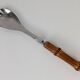 Salad servers with bamboo handles