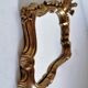 Miroir rocaille rococo style louis xv 26x17cm