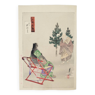 Japanese print Ogata Gekko early 20th century
