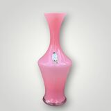 Antique pink opaline vase made in Italy - 1960s
