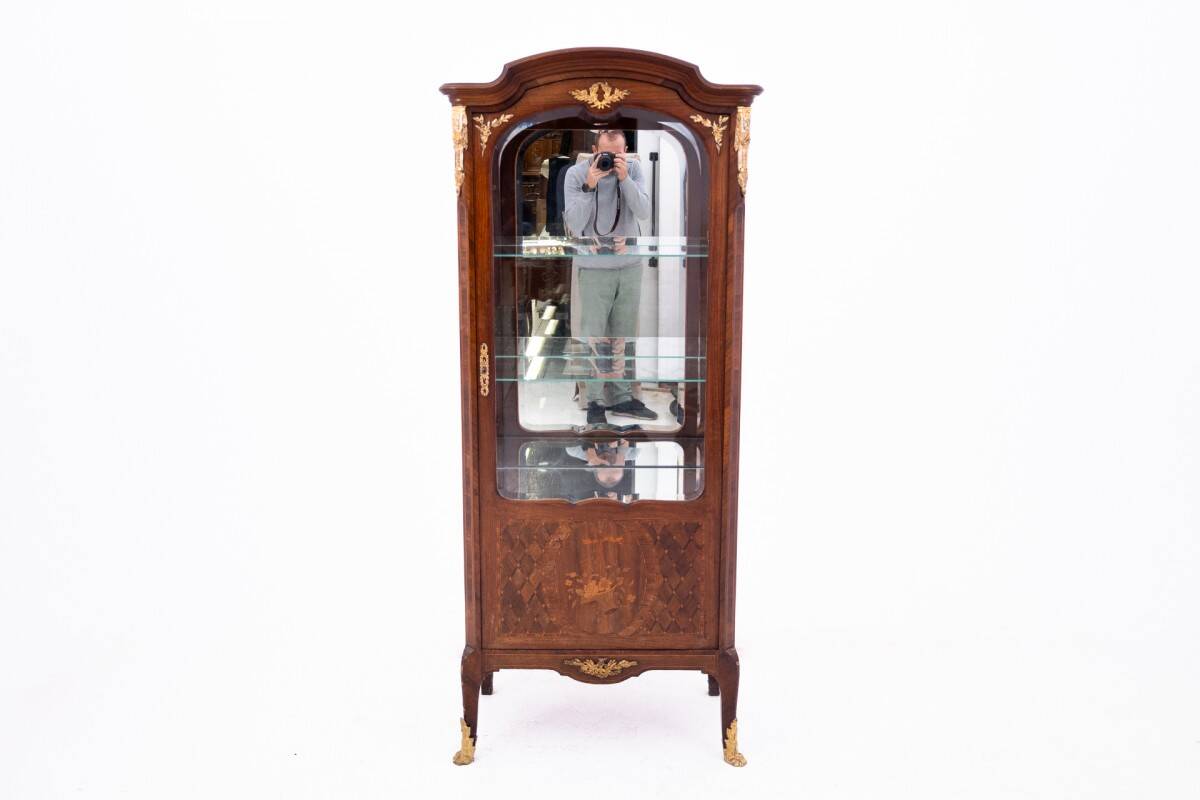 Antique display cabinet from the late 19th century, France.