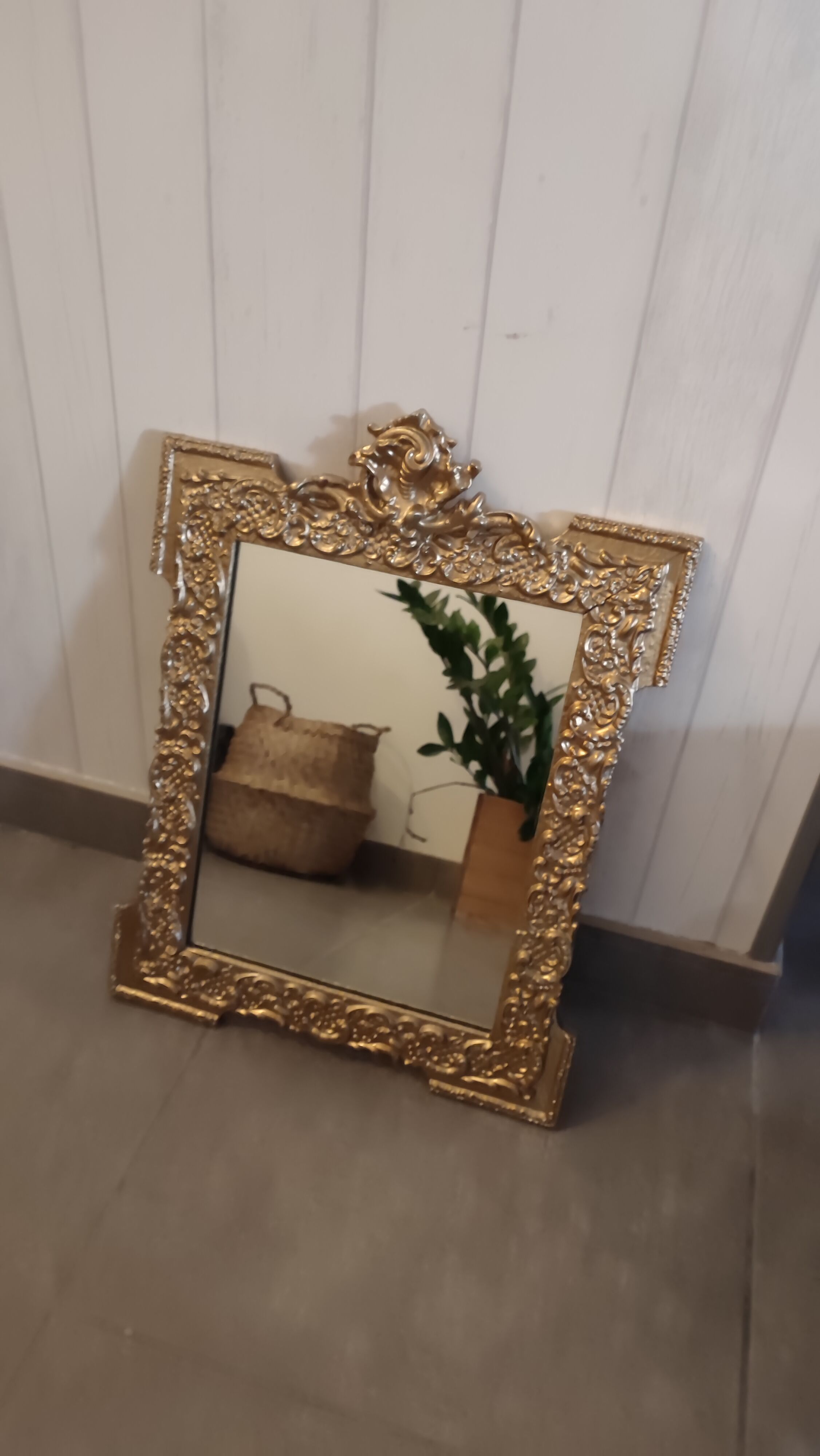 Vintage golden mirror
