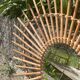 Rattan sun mirror 70'