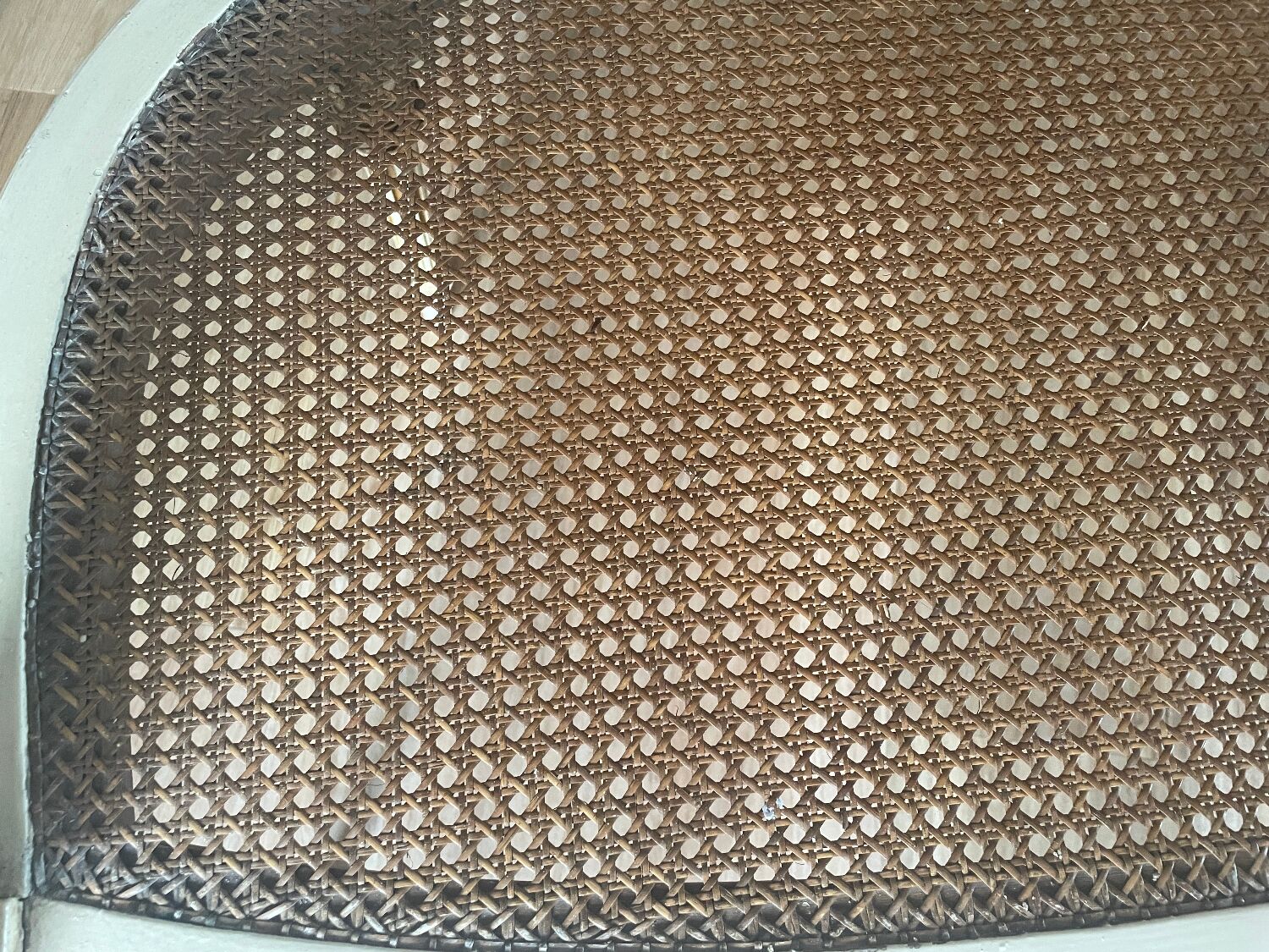 Caned bench in the Louis XVI style