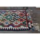 Turkish Vintage Oushak Runner Handwoven Wool Colorful Runner Rug 97x302