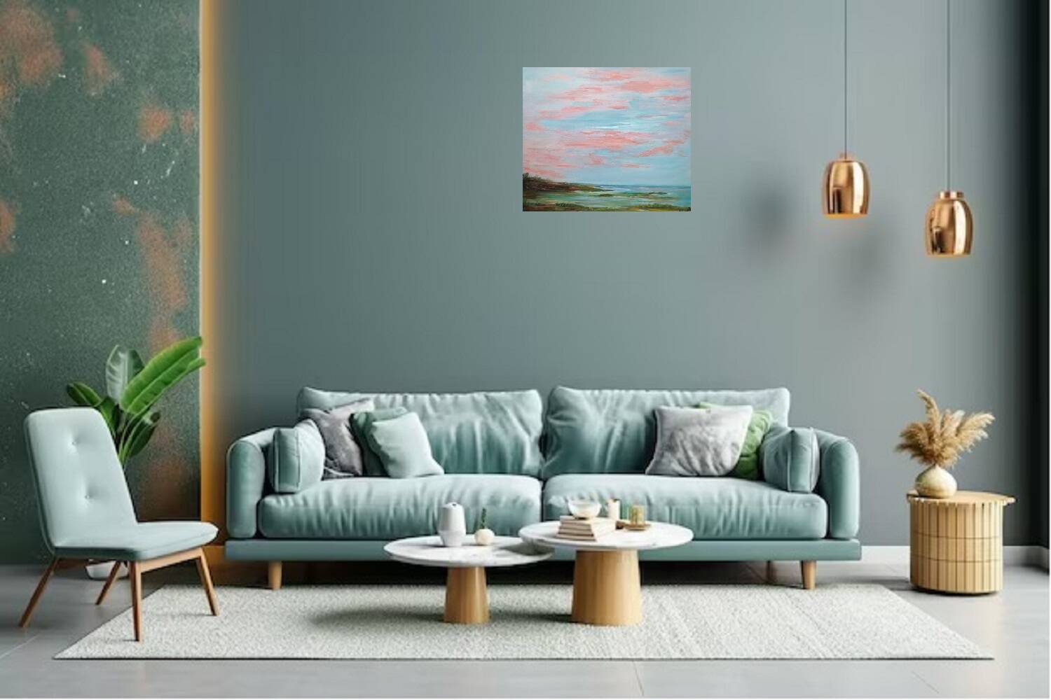 Marine landscape painting, original signed and delivered with its certificate.