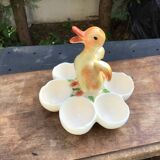Egg cup with central chick decoration
