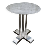 Modern round metal side table