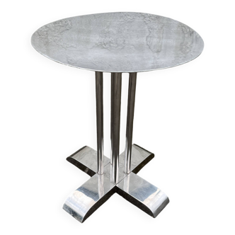 Modern round metal side table
