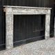 Louis XVI fireplace in grey Ardennes marble, late 18th century.