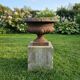 19th-century cast iron medical vase