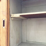 Enfilade meuble de métier chêne coulissant XL