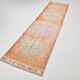 Tapis de couloir vintage rose et orange