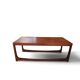 Vintage Scandinavian extendable coffee table with sled legs.