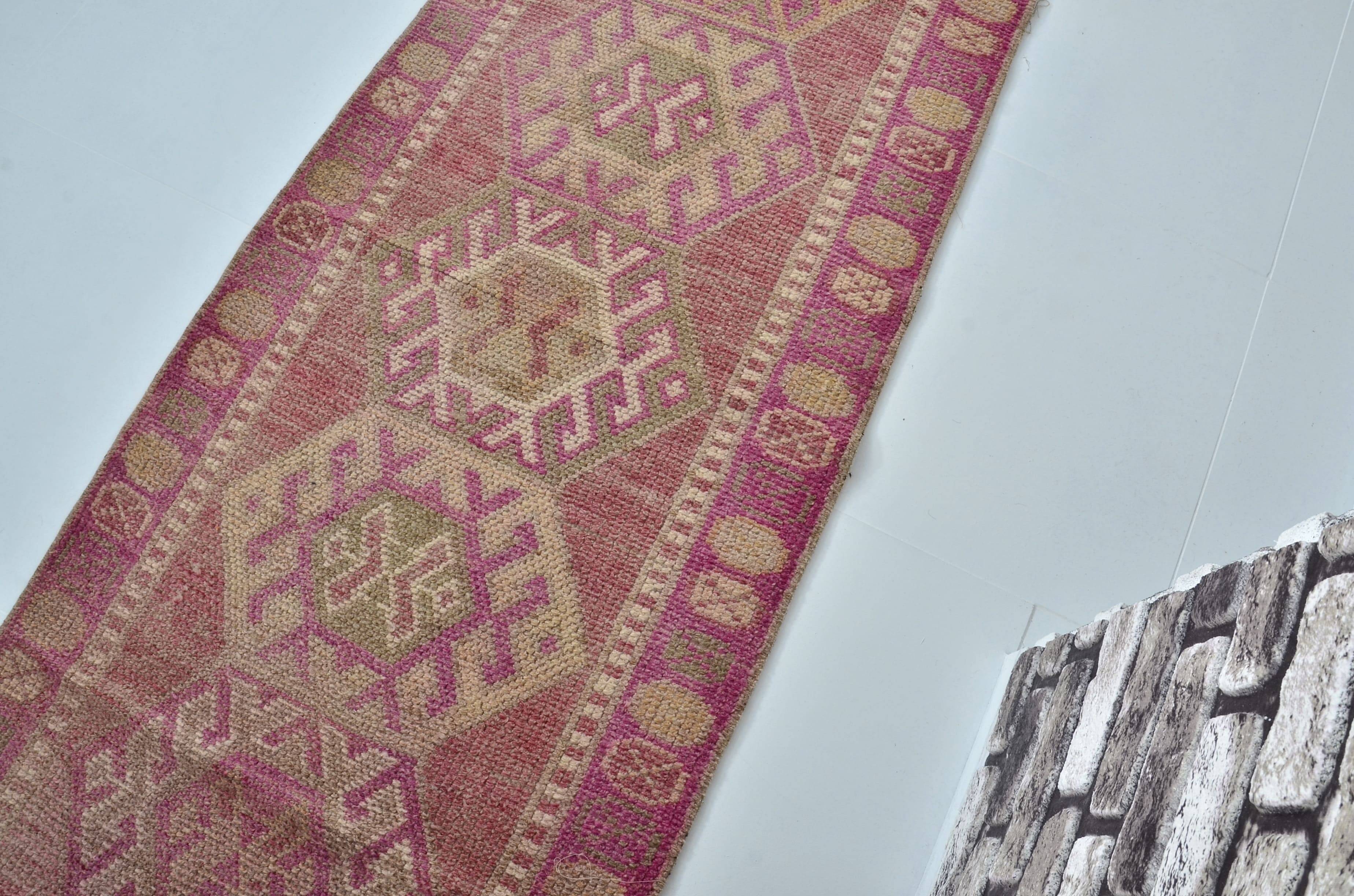 Tapis de couloir géométrique turc Oushak Sku 2178