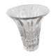 Vase en verre vintage ciselé