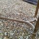 Louis XVI style gilded wood piano bench