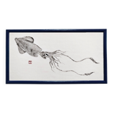 Original print of a squid, framed painting