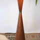 Lampadaire scandinave diabolo teck 1950